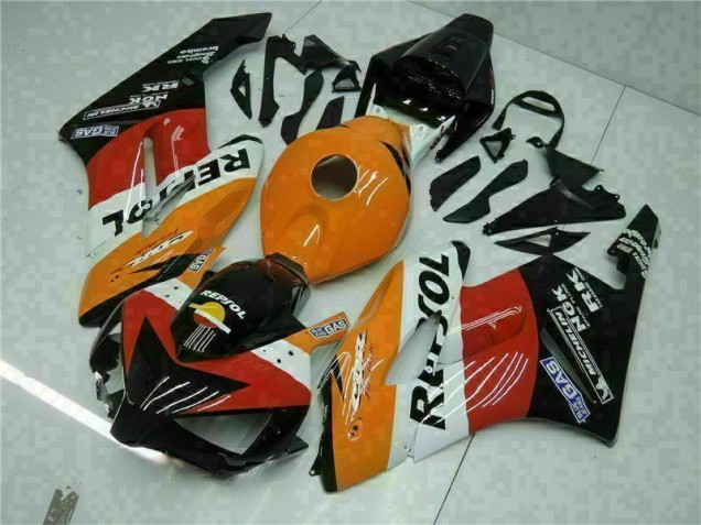 2004-2005 Orange Black Repsol Honda CBR1000RR Motorbike Fairing UK 2004-2005 Orange Black Repsol Honda CBR1000RR Motorbike Fairing UK