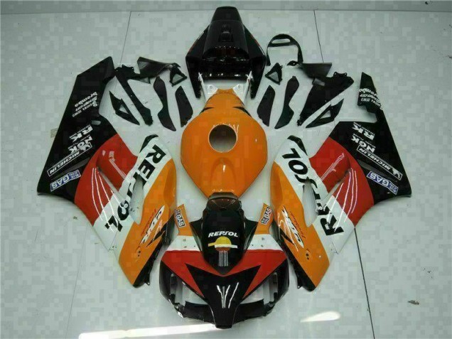 2004-2005 Orange Black Repsol Honda CBR1000RR Motorbike Fairing UK 2004-2005 Orange Black Repsol Honda CBR1000RR Motorbike Fairing UK