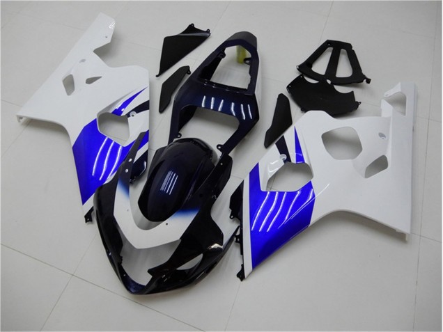 2004-2005 White Blue Suzuki GSXR 600/750 Replacement Motorcycle Fairings UK 2004-2005 White Blue Suzuki GSXR 600/750 Replacement Motorcycle Fairings UK