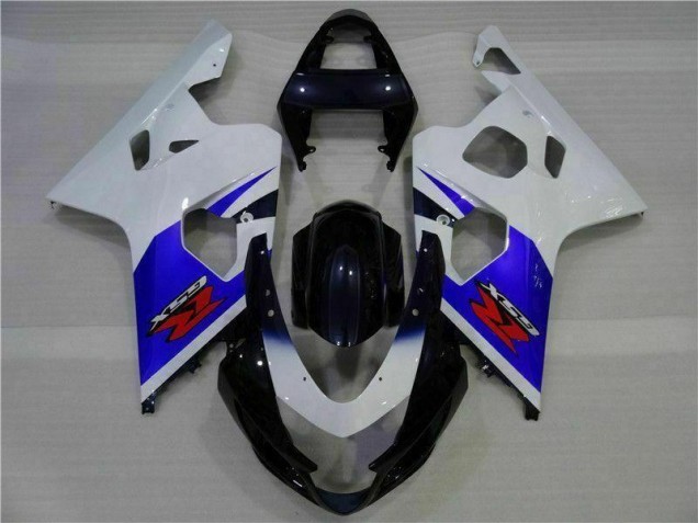 2004-2005 Blue White Suzuki GSXR 600/750 Motorcycle Replacement Fairings UK 2004-2005 Blue White Suzuki GSXR 600/750 Motorcycle Replacement Fairings UK