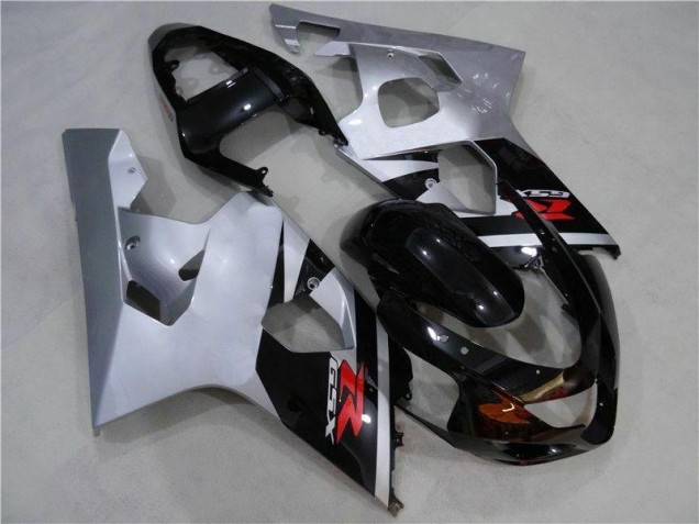 2004-2005 Black Silver Suzuki GSXR 600/750 Motorcycle Fairing Kit UK 2004-2005 Black Silver Suzuki GSXR 600/750 Motorcycle Fairing Kit UK
