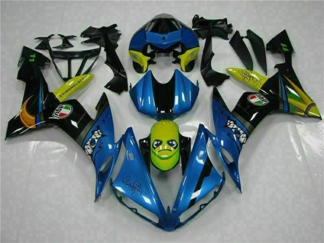 2004-2006 Blue Yamaha YZF R1 Motorcycle Replacement Fairings UK 2004-2006 Blue Yamaha YZF R1 Motorcycle Replacement Fairings UK