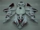 2004-2006 White Red Flame Yamaha YZF R1 Motorcyle Fairings UK 2004-2006 White Red Flame Yamaha YZF R1 Motorcyle Fairings UK