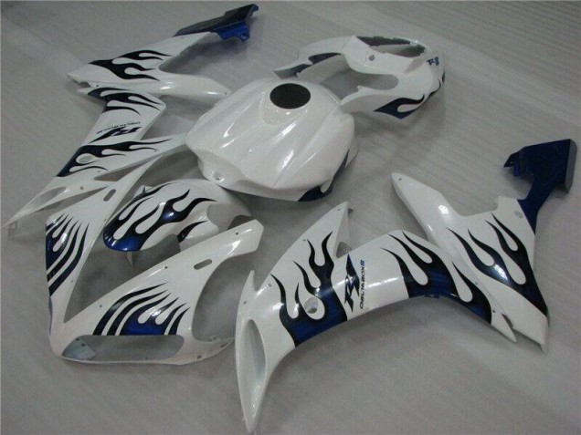 2004-2006 White Blue Flame Yamaha YZF R1 Replacement Fairings UK 2004-2006 White Blue Flame Yamaha YZF R1 Replacement Fairings UK
