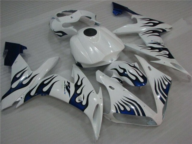 2004-2006 White Blue Flame Yamaha YZF R1 Replacement Fairings UK 2004-2006 White Blue Flame Yamaha YZF R1 Replacement Fairings UK