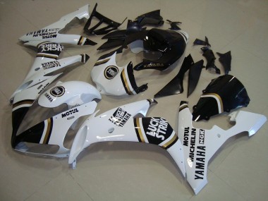 2004-2006 Black Gold White Yamaha YZF R1 Bike Fairing Kit UK