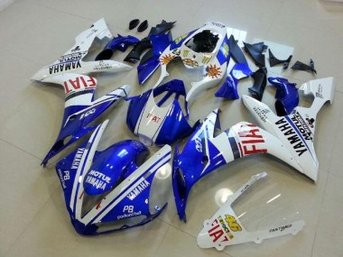 2004-2006 Blue White Red Yamaha YZF R1 Motorcycle Fairings Kits UK