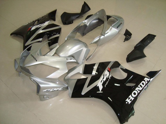 2004-2007 Black Silver Honda CBR600 F4i Motorcycle Fairing UK 2004-2007 Black Silver Honda CBR600 F4i Motorcycle Fairing UK