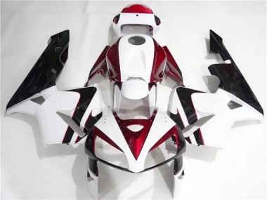 2005-2006 Red White Black Honda CBR600RR Motorcycle Fairing UK