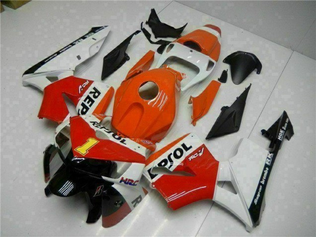 2005-2006 Orange Repsol Honda CBR600RR Bike Fairing Kit UK 2005-2006 Orange Repsol Honda CBR600RR Bike Fairing Kit UK