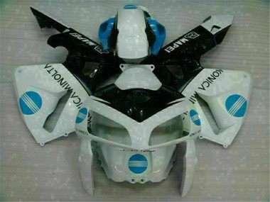 2005-2006 White Blue Honda CBR600RR Motorcyle Fairings UK