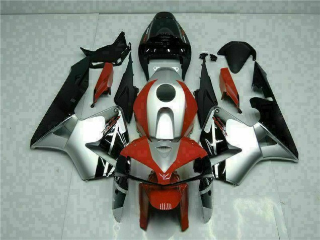 2005-2006 Black Silver Red Honda CBR600RR Motorcycle Fairings UK 2005-2006 Black Silver Red Honda CBR600RR Motorcycle Fairings UK