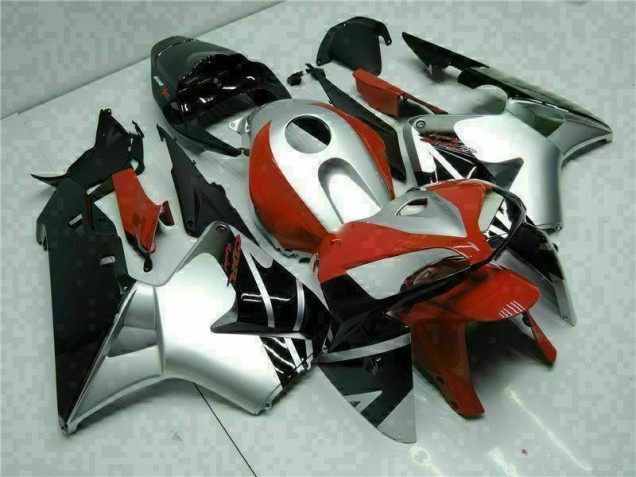 2005-2006 Black Silver Red Honda CBR600RR Motorcycle Fairings UK 2005-2006 Black Silver Red Honda CBR600RR Motorcycle Fairings UK
