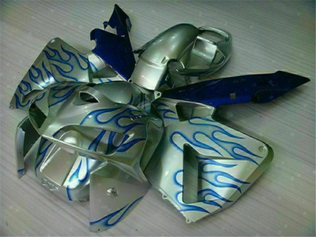 2005-2006 White Blue Flame Honda CBR600RR Motorcycle Fairing Kit UK 2005-2006 White Blue Flame Honda CBR600RR Motorcycle Fairing Kit UK