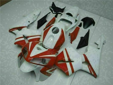 2005-2006 White Red Honda CBR600RR Motorcycle Fairings UK