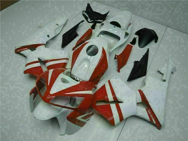 2005-2006 White Red Honda CBR600RR Motorcycle Fairings UK 2005-2006 White Red Honda CBR600RR Motorcycle Fairings UK