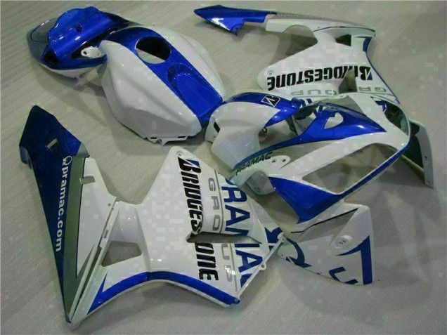 2005-2006 White Blue Honda CBR600RR Motorcycle Fairing Kits UK