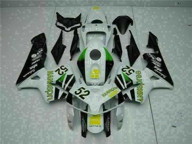 2005-2006 White Yellow Green 52 Honda CBR600RR Motorcycle Bodywork UK 2005-2006 White Yellow Green 52 Honda CBR600RR Motorcycle Bodywork UK