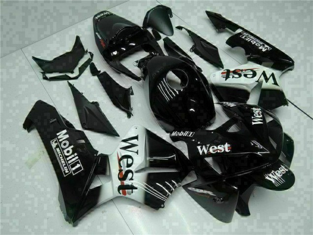2005-2006 Black West Honda CBR600RR Motorbike Fairing Kits UK 2005-2006 Black West Honda CBR600RR Motorbike Fairing Kits UK