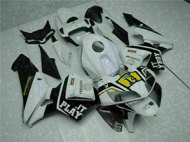 2005-2006 White Playboy 14 Honda CBR600RR Motorcycle Replacement Fairings UK 2005-2006 White Playboy 14 Honda CBR600RR Motorcycle Replacement Fairings UK