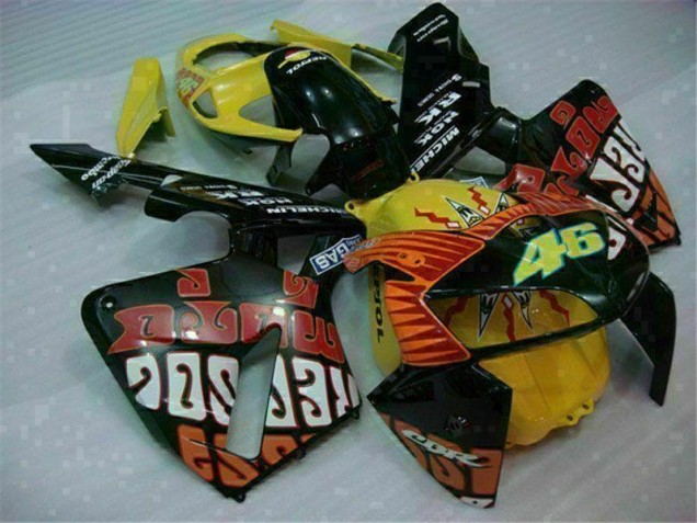 2005-2006 Black Red Yellow 46 Honda CBR600RR Motorcycle Fairing UK