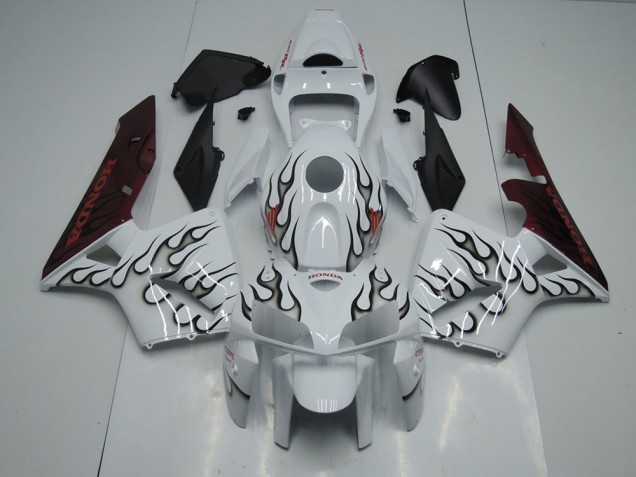 2005-2006 Black Flame Honda CBR600RR Motorbike Fairing UK 2005-2006 Black Flame Honda CBR600RR Motorbike Fairing UK