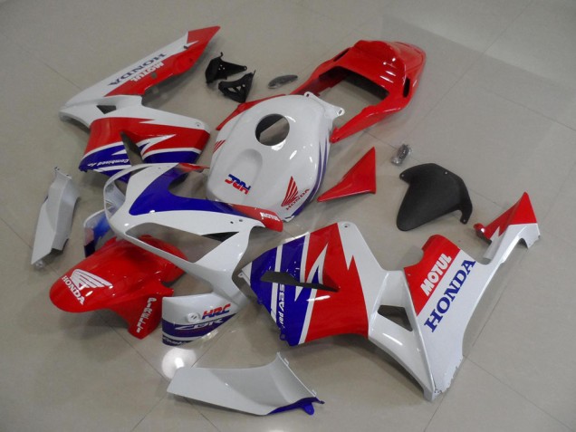 2005-2006 White Blue Red Motul HRC Honda CBR600RR Moto Fairings UK 2005-2006 White Blue Red Motul HRC Honda CBR600RR Moto Fairings UK