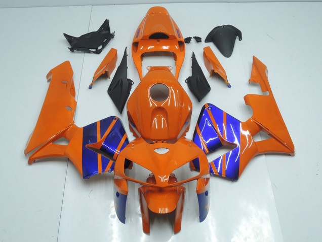 2005-2006 Orange Blue Honda CBR600RR Motorcycle Fairings Kit UK 2005-2006 Orange Blue Honda CBR600RR Motorcycle Fairings Kit UK