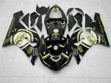 2005-2006 Black Kawasaki ZX6R Motorcylce Fairings UK