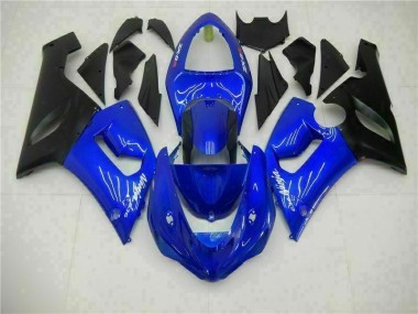 2005-2006 Blue Kawasaki ZX6R Motorcycle Fairing Kit UK