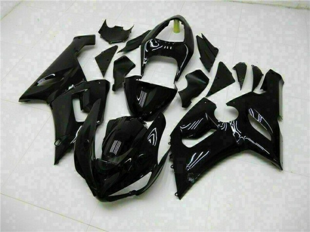 2005-2006 Glossy Black Kawasaki ZX6R Motor Fairings UK 2005-2006 Glossy Black Kawasaki ZX6R Motor Fairings UK