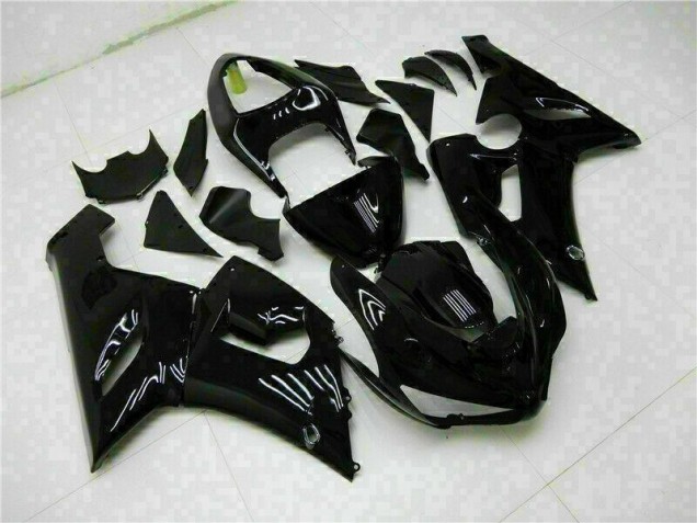 2005-2006 Glossy Black Kawasaki ZX6R Motor Fairings UK 2005-2006 Glossy Black Kawasaki ZX6R Motor Fairings UK