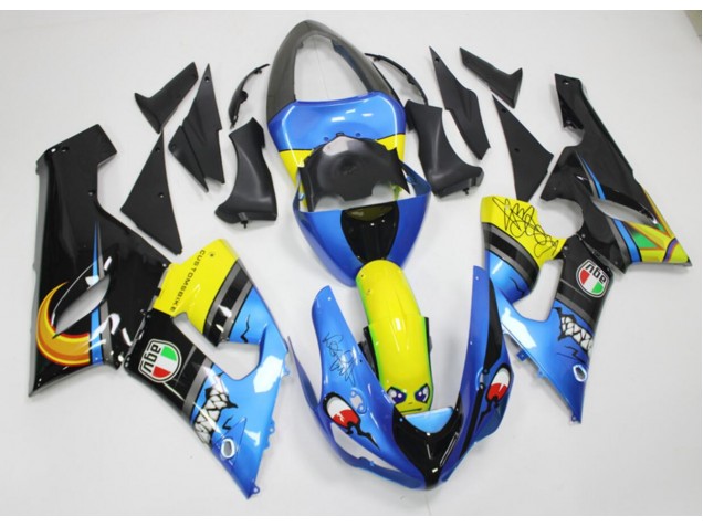 2005-2006 Shark Kawasaki ZX6R Motorbike Fairings UK 2005-2006 Shark Kawasaki ZX6R Motorbike Fairings UK