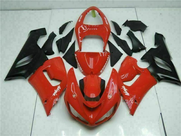 2005-2006 Red Kawasaki ZX6R Bike Fairing Kit UK 2005-2006 Red Kawasaki ZX6R Bike Fairing Kit UK