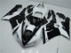 2005-2006 Black White Kawasaki ZX6R Moto Fairings UK 2005-2006 Black White Kawasaki ZX6R Moto Fairings UK