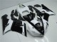 2005-2006 Black White Kawasaki ZX6R Moto Fairings UK 2005-2006 Black White Kawasaki ZX6R Moto Fairings UK