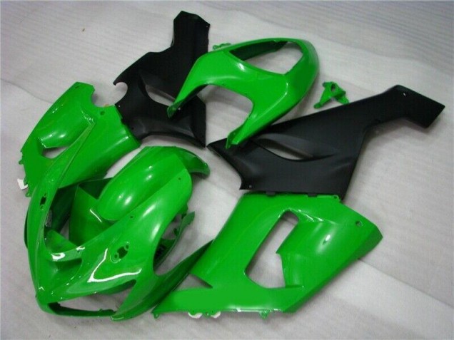 2005-2006 Green Matte Black Kawasaki ZX6R Motorcycle Fairing UK 2005-2006 Green Matte Black Kawasaki ZX6R Motorcycle Fairing UK