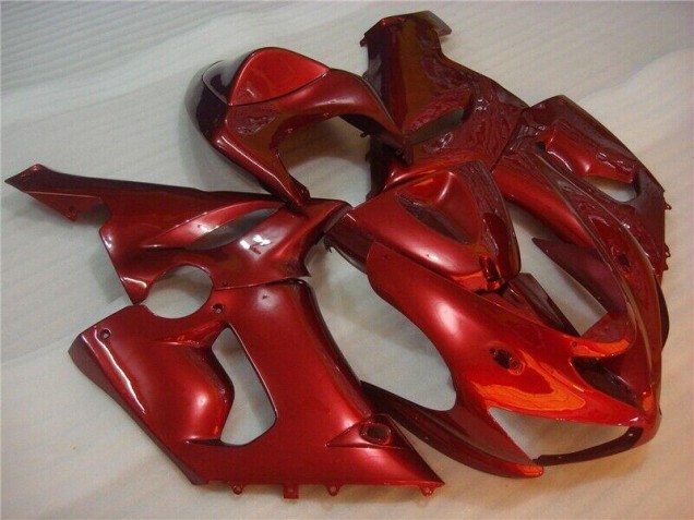 2005-2006 Red Kawasaki ZX6R Bike Fairing UK