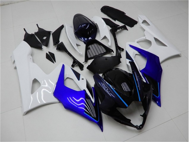 2005-2006 Blue White Suzuki GSXR 1000 Motorcycle Fairing Kits UK 2005-2006 Blue White Suzuki GSXR 1000 Motorcycle Fairing Kits UK