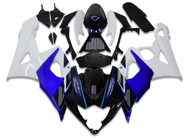 2005-2006 Blue White Suzuki GSXR 1000 Motorcycle Fairing Kits UK