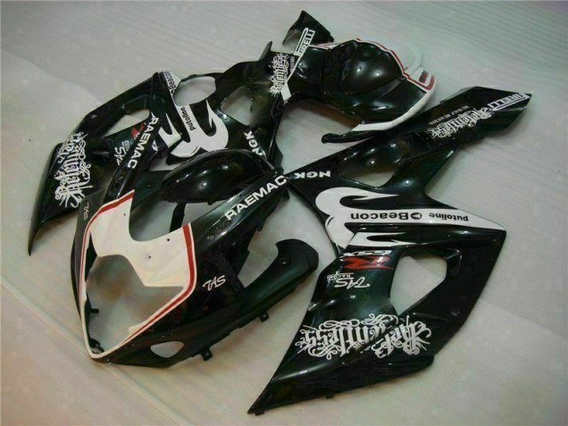 2005-2006 White Black Suzuki GSXR 1000 Motorcycle Fairings Kit UK 2005-2006 White Black Suzuki GSXR 1000 Motorcycle Fairings Kit UK