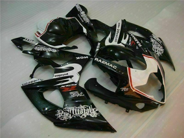 2005-2006 White Black Suzuki GSXR 1000 Motorcycle Fairings Kit UK 2005-2006 White Black Suzuki GSXR 1000 Motorcycle Fairings Kit UK