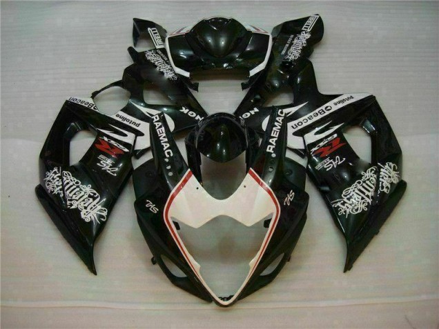 2005-2006 White Black Suzuki GSXR 1000 Motorcycle Fairings Kit UK 2005-2006 White Black Suzuki GSXR 1000 Motorcycle Fairings Kit UK