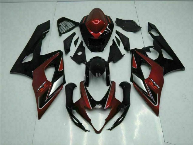 2005-2006 Red Black Suzuki GSXR 1000 Motorbike Fairings UK 2005-2006 Red Black Suzuki GSXR 1000 Motorbike Fairings UK