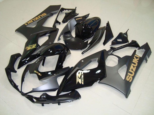 2005-2006 Black with Gold Decals Suzuki GSXR 1000 Motorcylce Fairings UK 2005-2006 Black with Gold Decals Suzuki GSXR 1000 Motorcylce Fairings UK