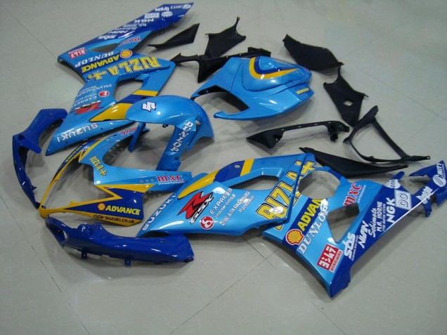2005-2006 Light Blue Rizzla Suzuki GSXR 1000 Motor Bike Fairings UK 2005-2006 Light Blue Rizzla Suzuki GSXR 1000 Motor Bike Fairings UK