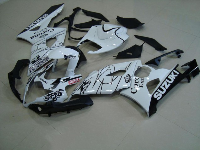 2005-2006 White Corona Suzuki GSXR 1000 Motorcycle Replacement Fairings UK 2005-2006 White Corona Suzuki GSXR 1000 Motorcycle Replacement Fairings UK