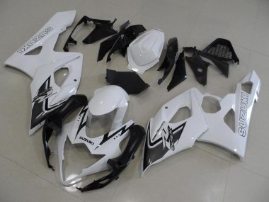 2005-2006 White and Black Suzuki GSXR 1000 Motorcyle Fairings UK