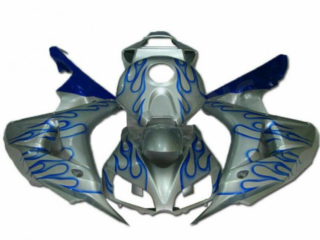 2006-2007 Blue Flame Silver Honda CBR1000RR Motorcycle Fairing Kits UK