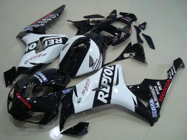 2006-2007 Black White Repsol Honda CBR1000RR Motorcycle Replacement Fairings UK 2006-2007 Black White Repsol Honda CBR1000RR Motorcycle Replacement Fairings UK